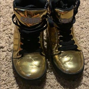 Kids gold sneakers